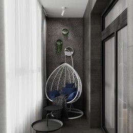 Balcon PVC WDS7s stejar intunecat